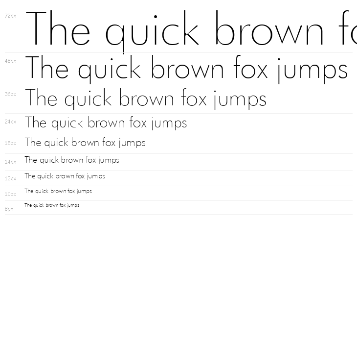Futura Thin Waterfall