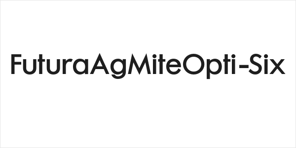FuturaAgMiteOpti-Six Logo
