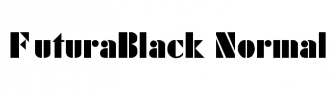 FuturaBlack Normal  baixar fontes gratis
