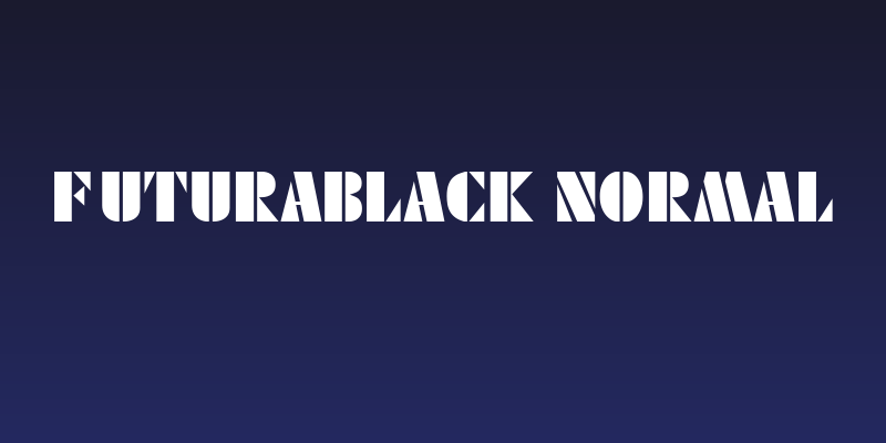 FuturaBlack Normal Social Header