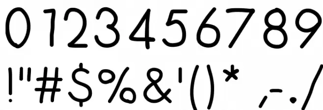 FuturaHandwritten Font OTHER CHARS