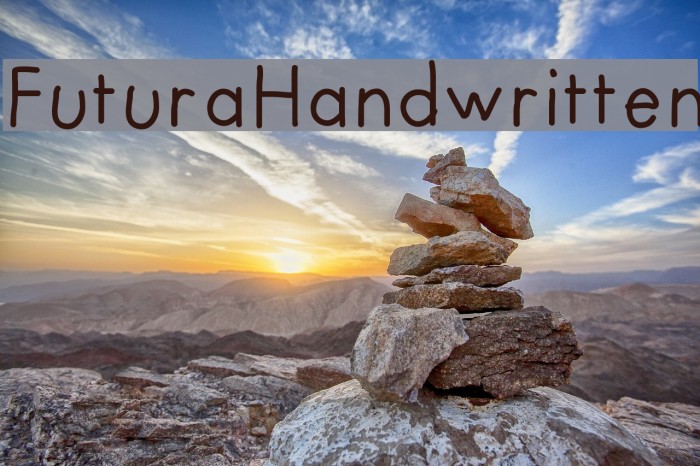 FuturaHandwritten Font examples