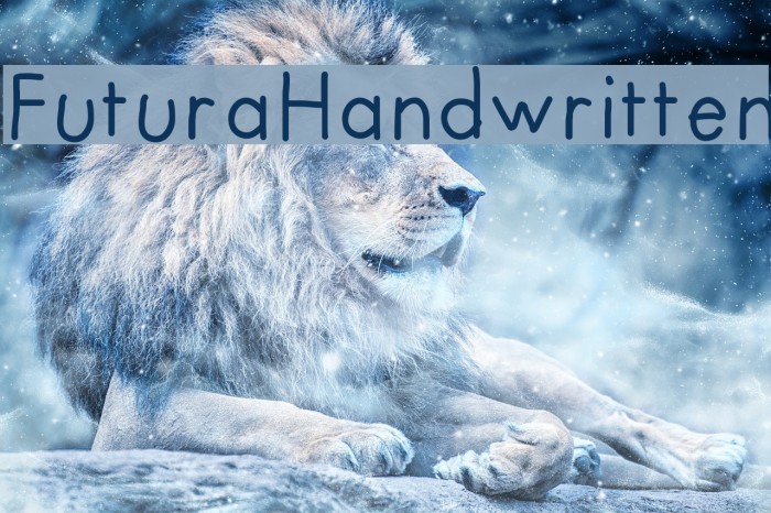 FuturaHandwritten Font examples