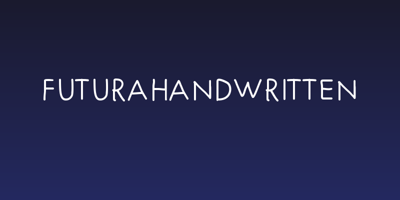 FuturaHandwritten Social Header