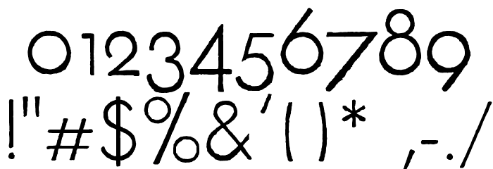 FuturaRener-Light Font OTHER CHARS