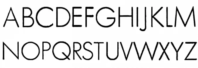 FuturaRener-Light Fonte MAIÚSCULAS