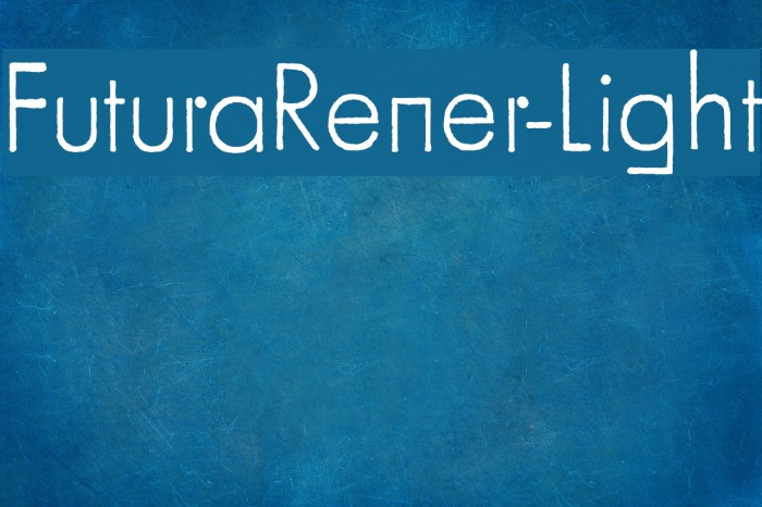 FuturaRener-Light Font examples