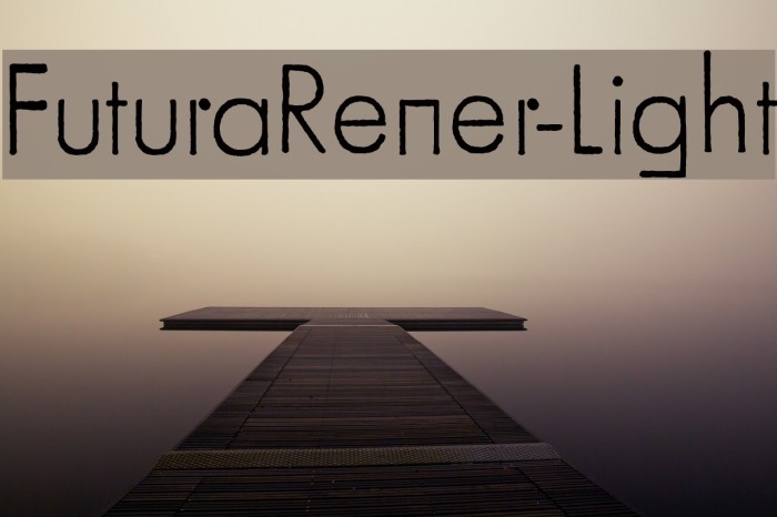 FuturaRener-Light Font examples