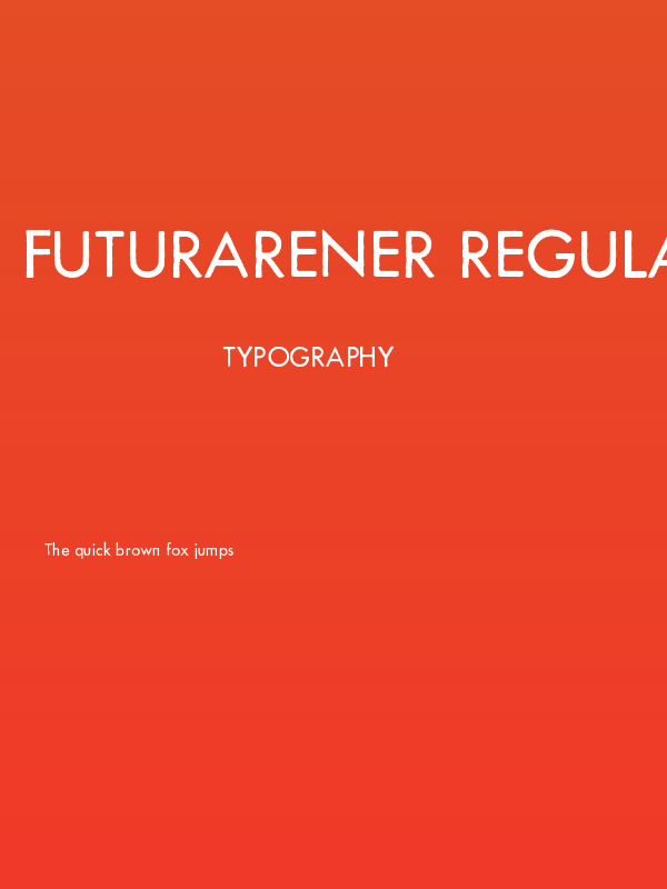 FuturaRener Regular Poster
