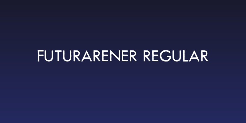 FuturaRener Regular Social Header