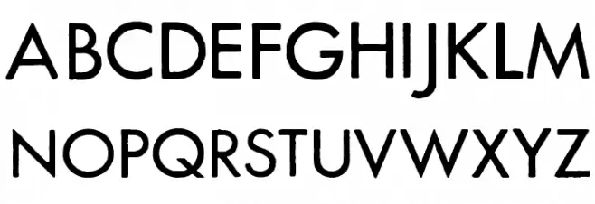 FuturaRener Font Litere mari