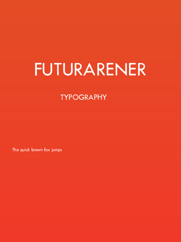 FuturaRener Poster