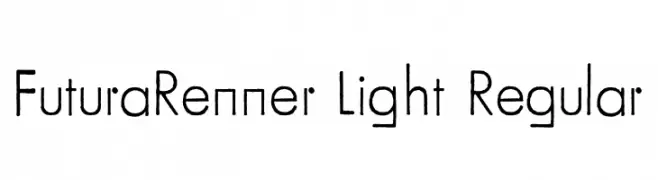 FuturaRenner Light Regular  Frei Schriftart Herunterladen