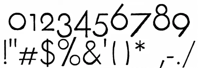 FuturaRenner Light Regular Font OTHER CHARS