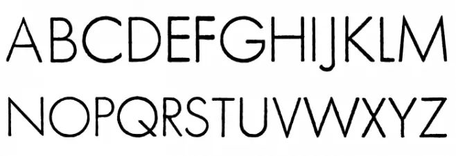 FuturaRenner Light Regular Шрифта ВЕРХНИЙ