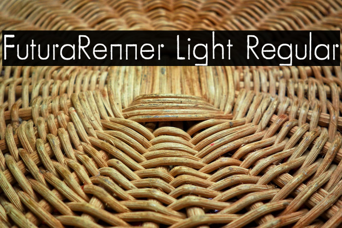 FuturaRenner Light Regular Example 1