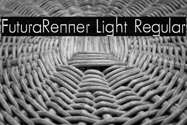 FuturaRenner Light Regular Font examples