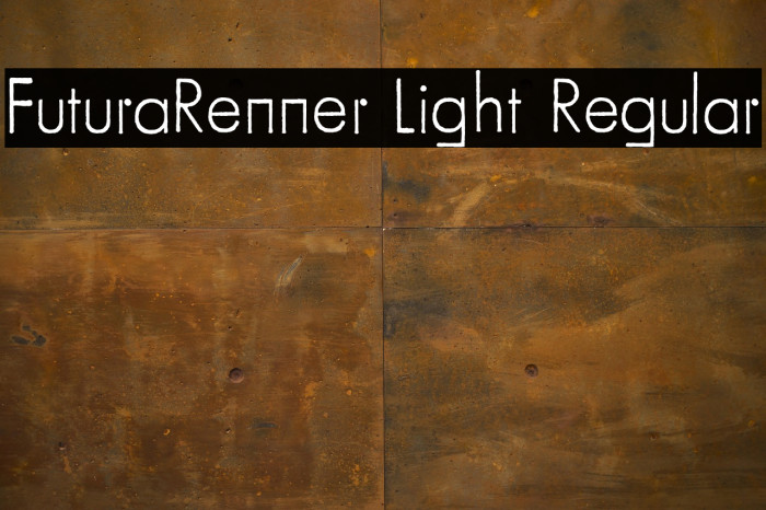 FuturaRenner Light Regular Example 3