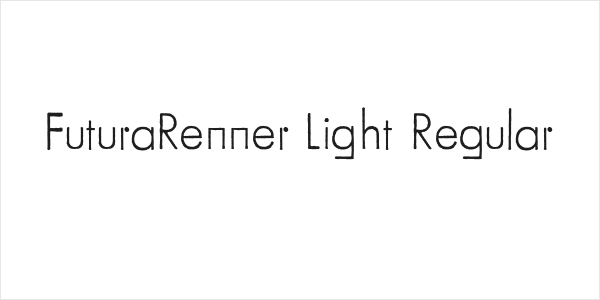 FuturaRenner Light Regular Logo