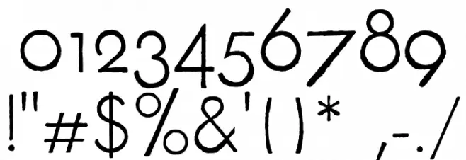 FuturaRenner Light Font OTHER CHARS