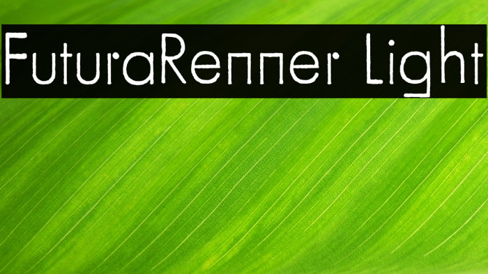 FuturaRenner Light Example 1