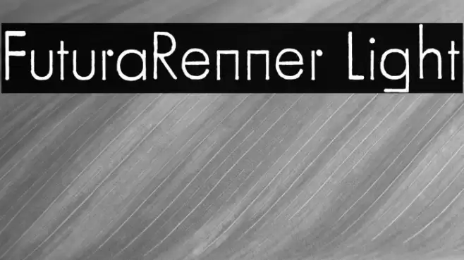 FuturaRenner Light Font examples