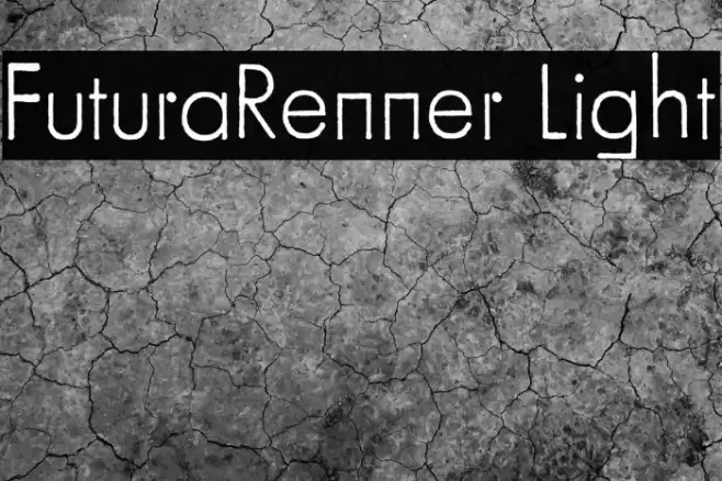 FuturaRenner Light Font examples