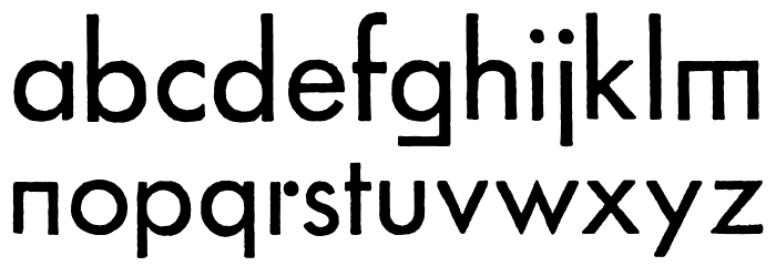 FuturaRenner Regular Font LOWERCASE