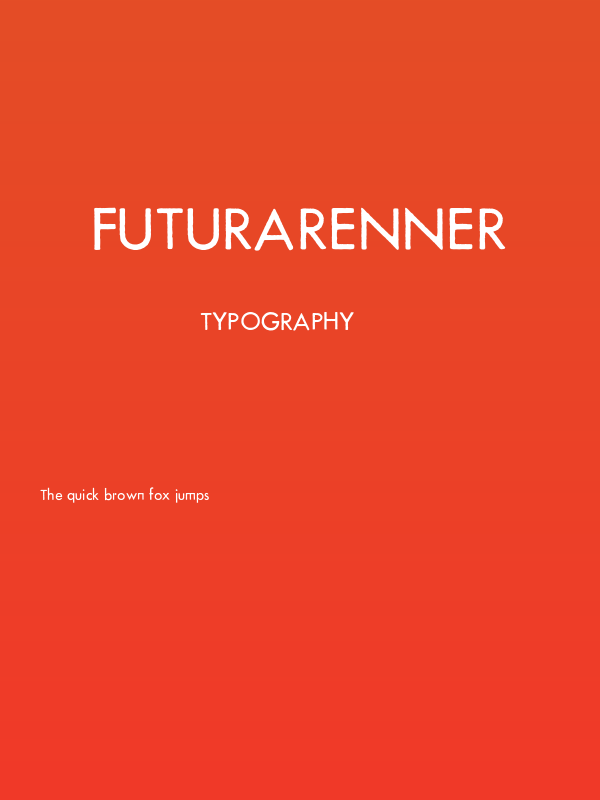 FuturaRenner Poster
