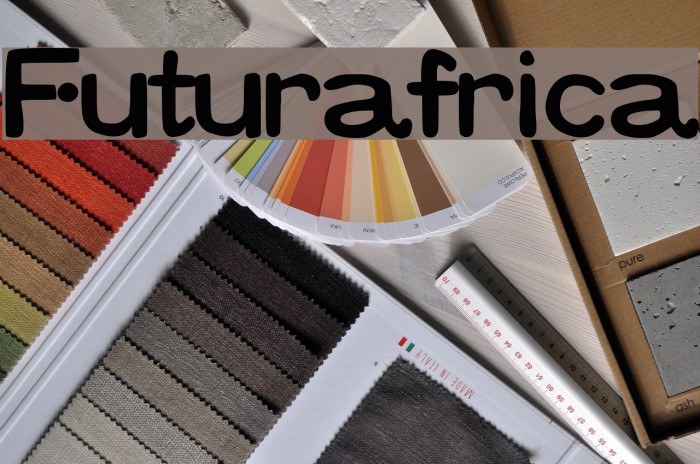 Futurafrica Font examples