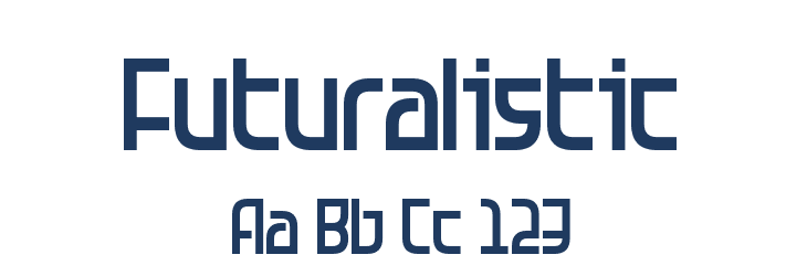 Futuralistic Font Preview