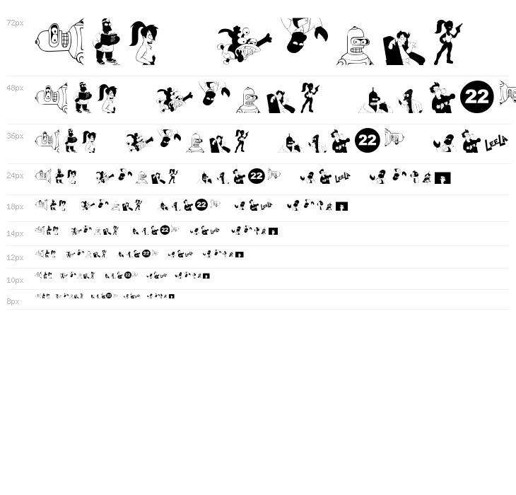 Futurama-Alien-Alphabet-Two Waterfall