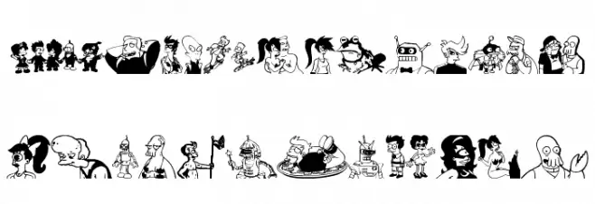 Futurama All Hail The Hypnotoad Schriftart Kleinbuchstaben