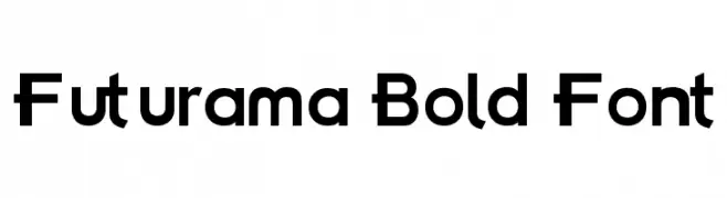 Futurama Bold Font  Frei Schriftart Herunterladen