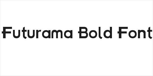 Futurama Bold Font Logo