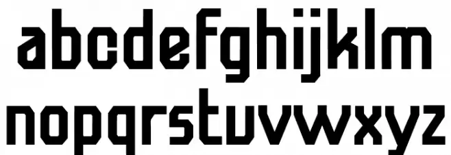 Futurama Bold Font LOWERCASE