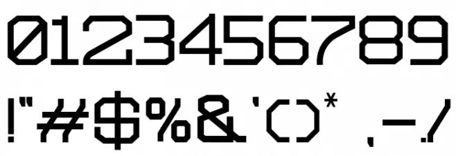 Futurama Expanded Font OTHER CHARS