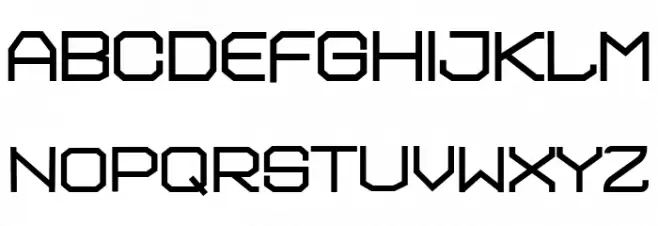 Futurama Expanded Schriftart Groß