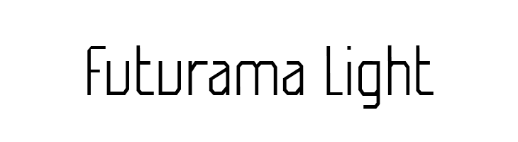 Futurama Light  नि: शुल्क फ़ॉन्ट्स डाउनलोड