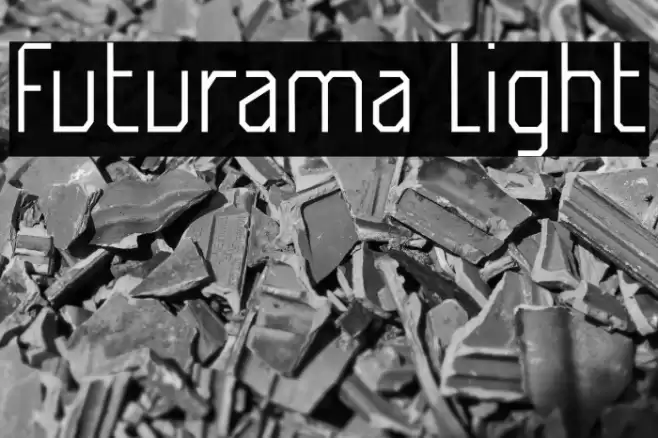 Futurama Light Font examples
