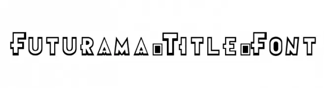 Futurama-Title-Font  नि: शुल्क फ़ॉन्ट्स डाउनलोड