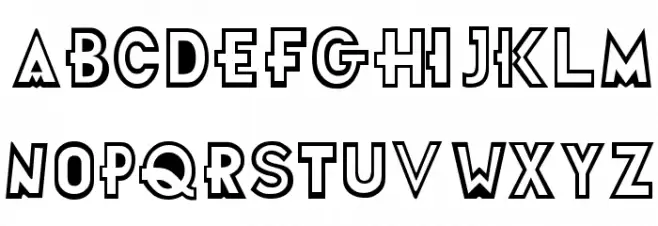 Futurama-Title-Font خط أحرف كبيرة