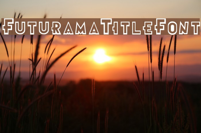 Futurama-Title-Font Шрифта examples