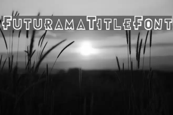Futurama-Title-Font Шрифта examples
