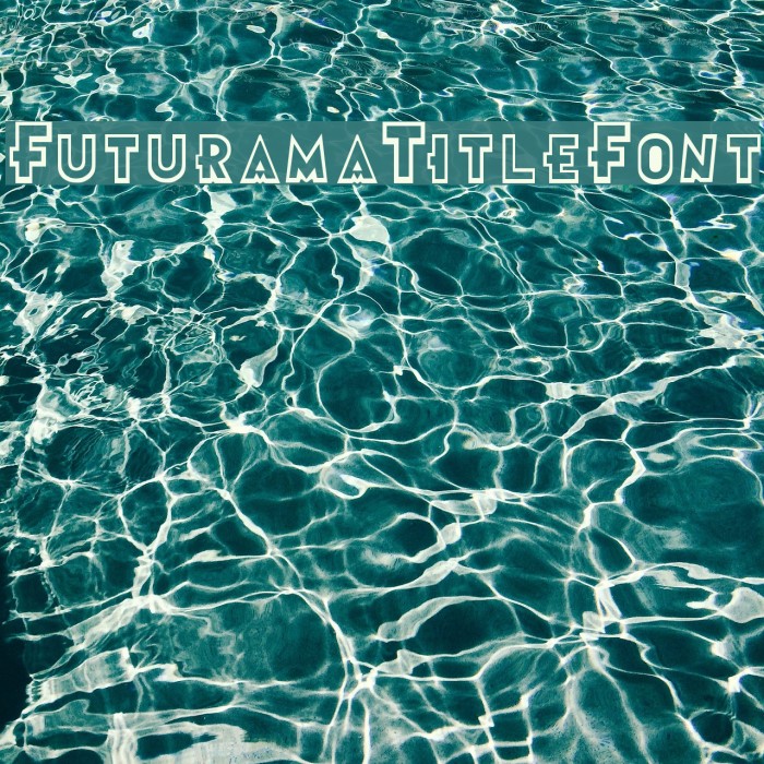 Futurama-Title-Font Шрифта examples
