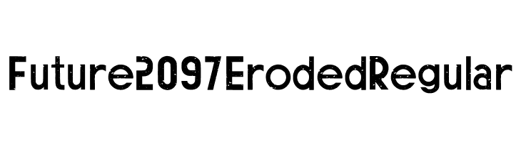 Future 2097 Eroded Regular  免费字体下载