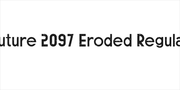 Future 2097 Eroded Regular Logo