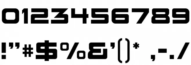 Future Earth Regular Font OTHER CHARS