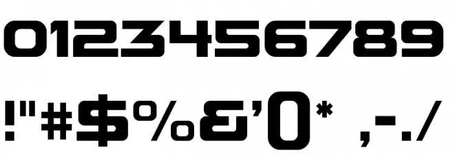 Future Earth Regular Font OTHER CHARS