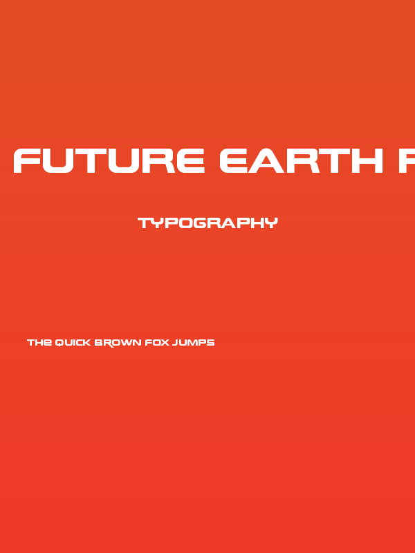 Future Earth Regular Poster